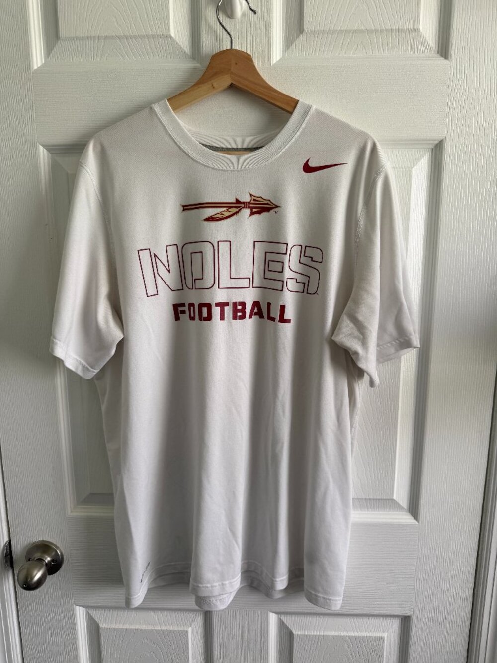 Nike Florida State University NCAA Noles Football Dri-Fit T-Shirt Large